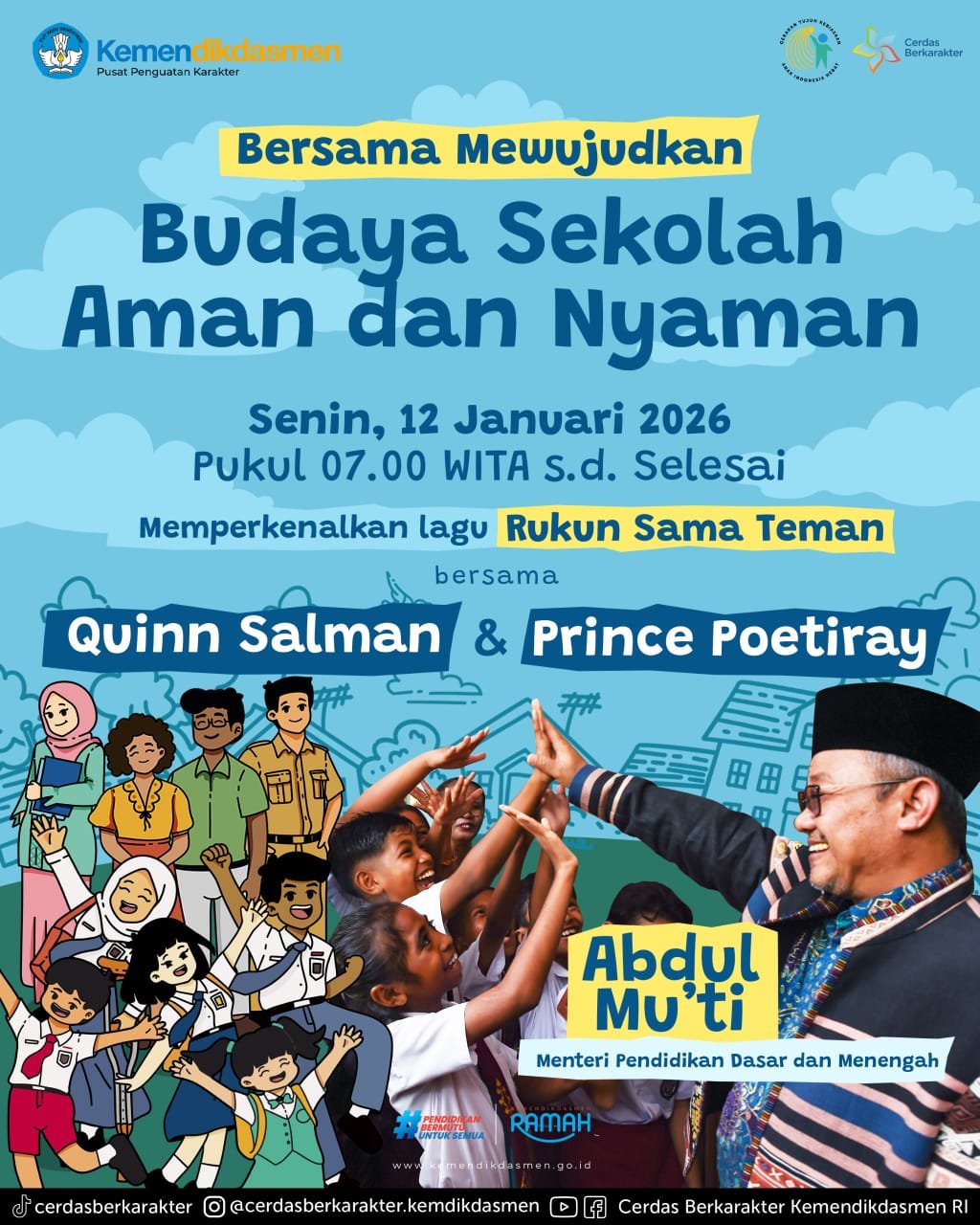 Wujudkan Sekolah Aman, Siswa SMA Negeri 1 Kemusu Antusias Ikuti Launching Lagu "Rukun Sama Teman" Wujudkan Sekolah Aman, Siswa SMA Negeri 1 Kemusu Antusias Ikuti Launching Lagu "Rukun Sama Teman"
