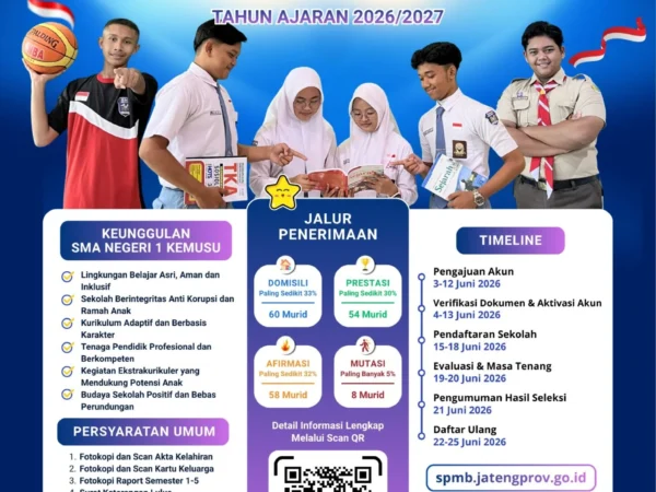 Pengumuman Sistem Penerimaan Murid Baru (SPMB) Tahun Ajaran 2026/2027