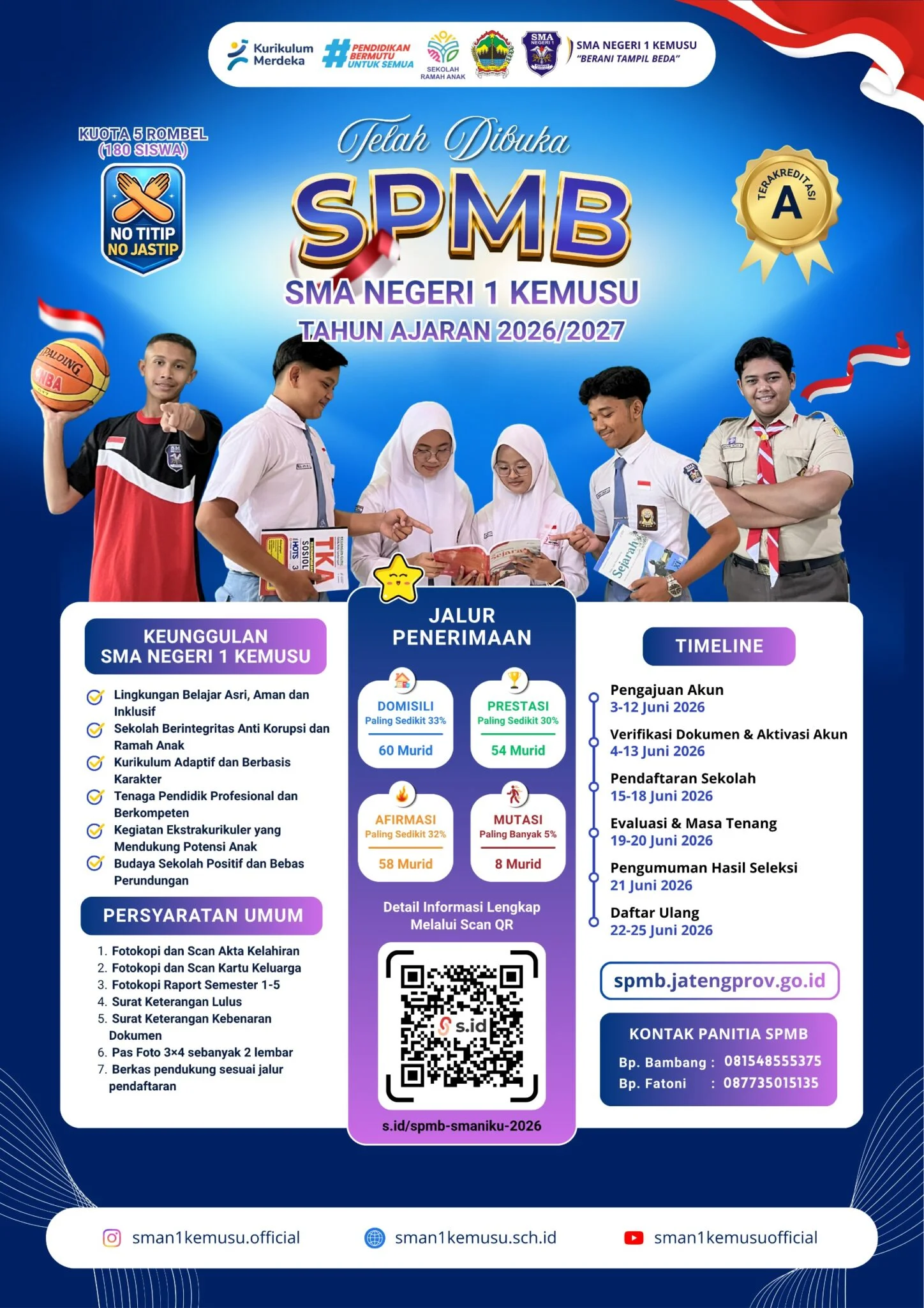 Pengumuman Sistem Penerimaan Murid Baru (SPMB) Tahun Ajaran 2026/2027