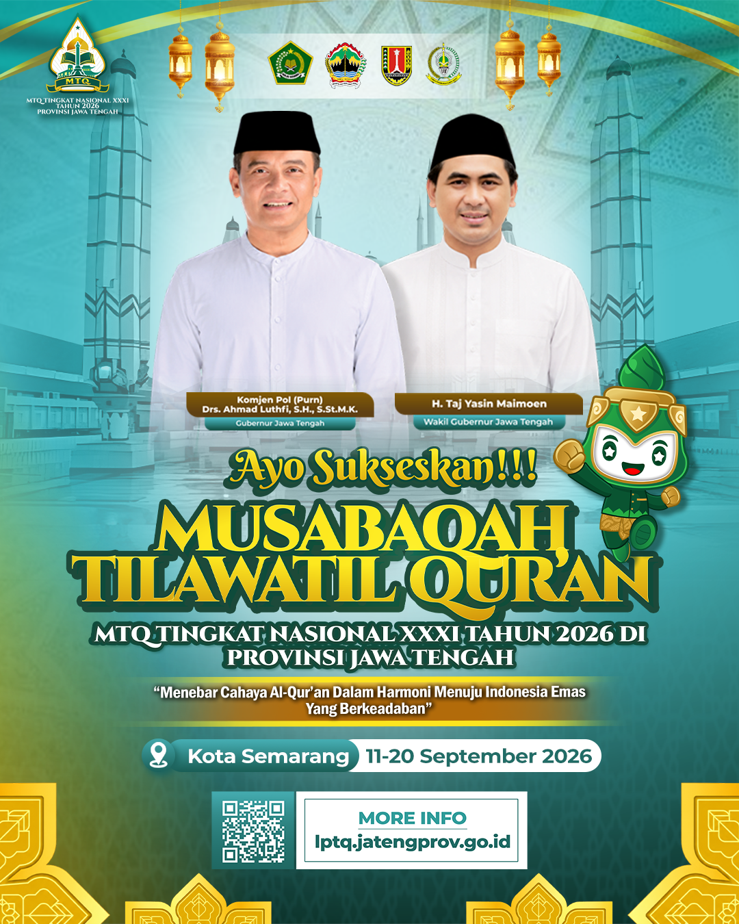 Pelaksanaan MTQ Tingkat Nasional XXXI Tahun 2026 di Provinsi Jawa Tengah