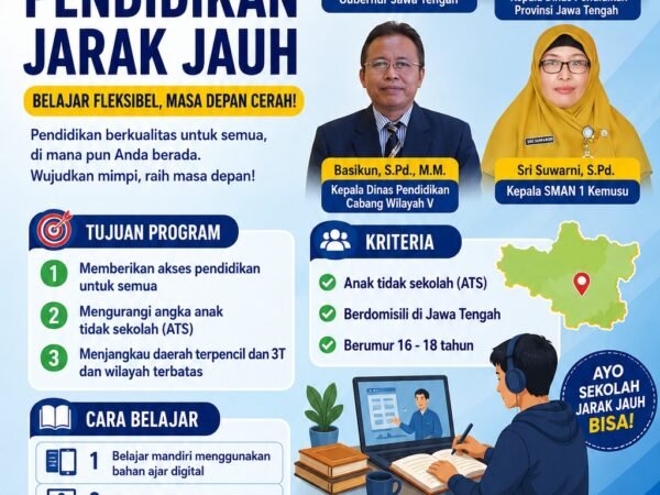 Buka Akses Pendidikan Fleksibel, SMAN 1 Kemusu dan SMAN 2 Semarang Gelar Penerimaan Murid Baru Pendidikan Jarak Jauh (PJJ)