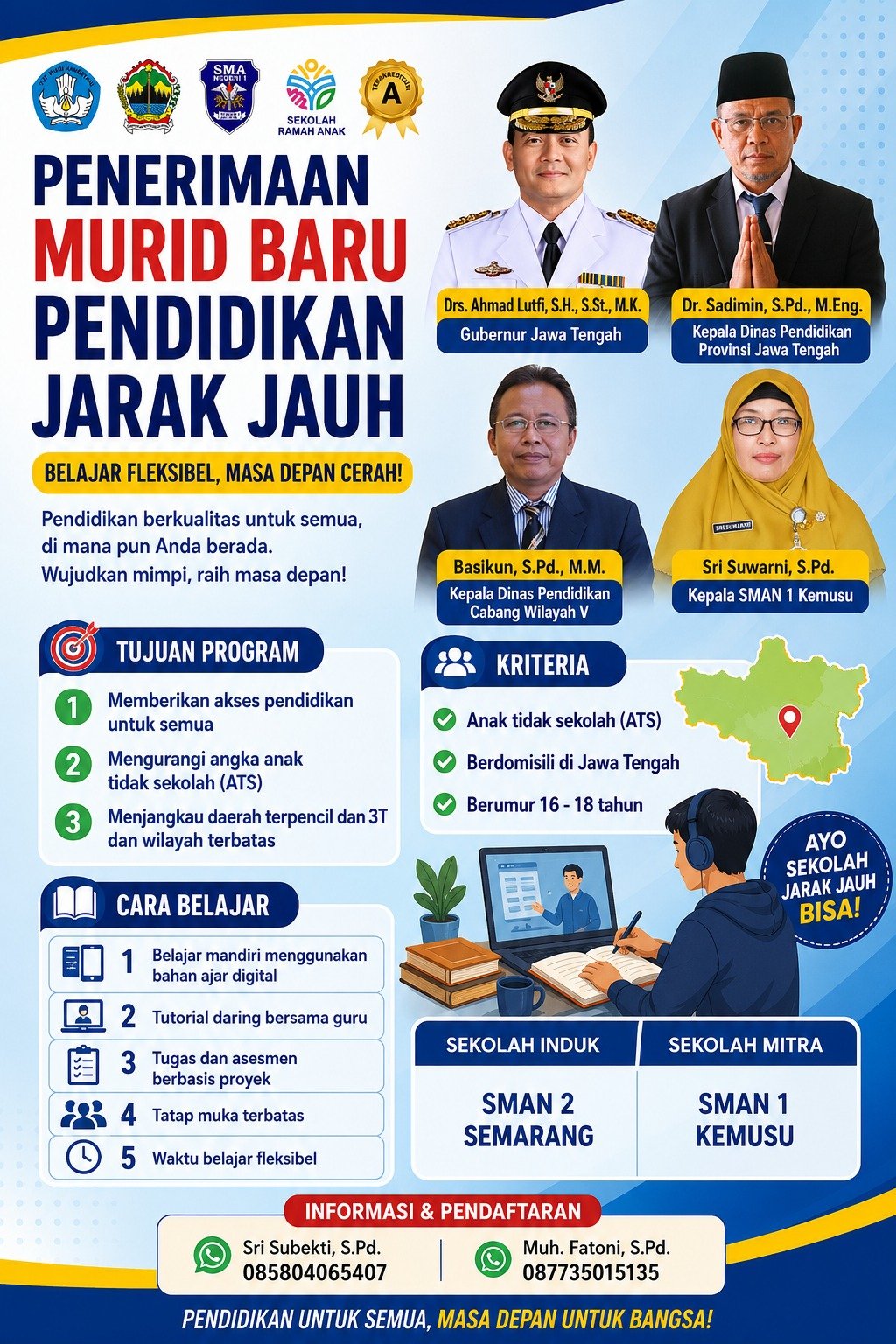 Penerimaan Murid Baru Pendidikan Jarak Jauh (PJJ) Tahun Ajaran 2026/2027