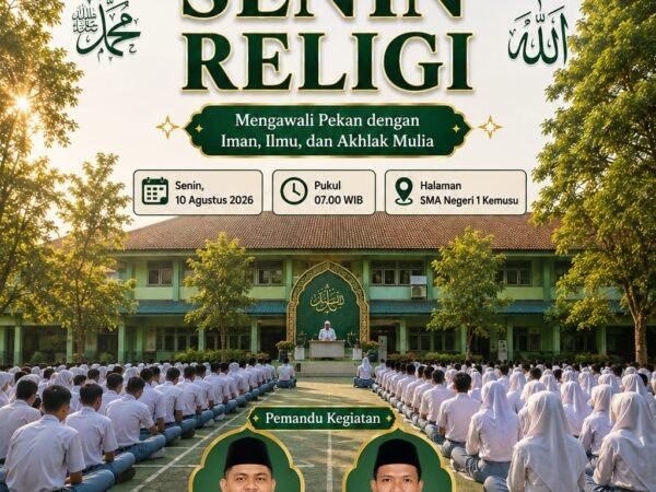 SMA Negeri 1 Kemusu Gelar Kegiatan Senin Religi, Dorong Siswa Pantang Menyerah Menatap Masa Depan
