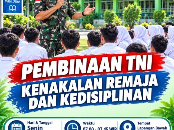 SMA Negeri 1 Kemusu Gelar Kegiatan Pembinaan TNI tentang Kedisiplinan dan Penanganan Kenakalan Remaja